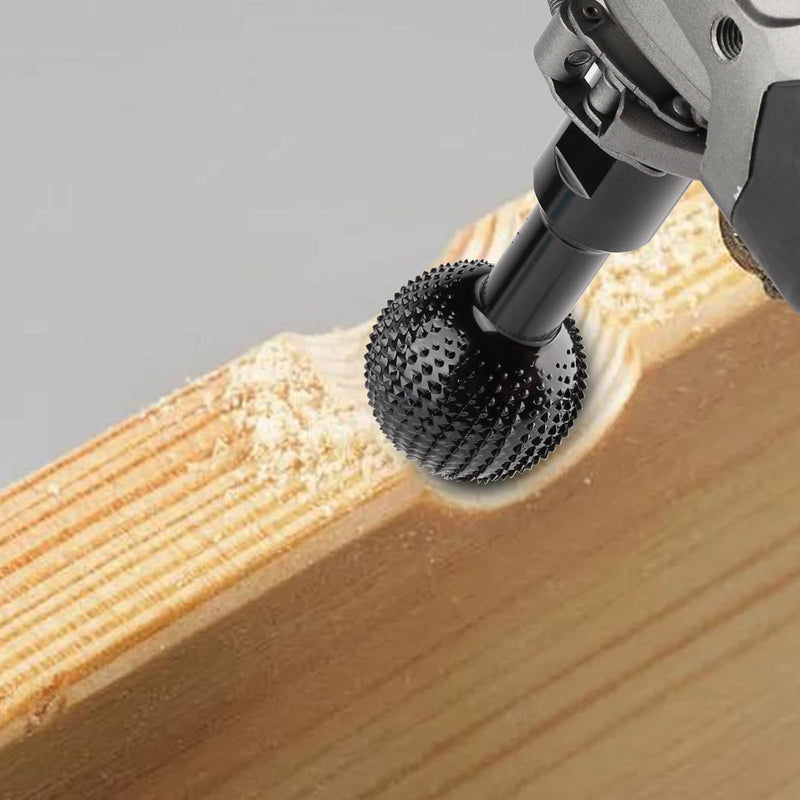 Sphere Rotary Burr with 5/8-11 Threads for 4 1/2 and 5 Inch Angle Grinder, Ball Gouge Angle Grinder Attachments Power Carving Tools for Woodworking Polishing Engraving - NewNest Australia