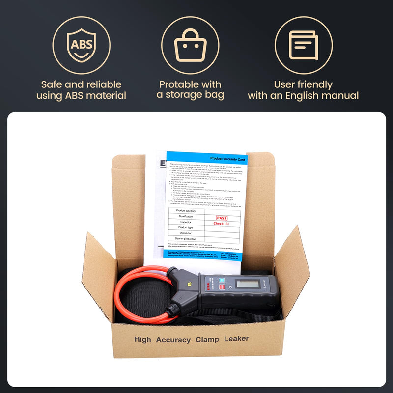 EITAI6900 Digital Flexible Clamp Meter, AC 0.00A-9999A, 25inch/Φ7.9inch, Manufacturer Direct Sales, Rogowski Amp Large Current, Leakage Low Current Clamp Meter