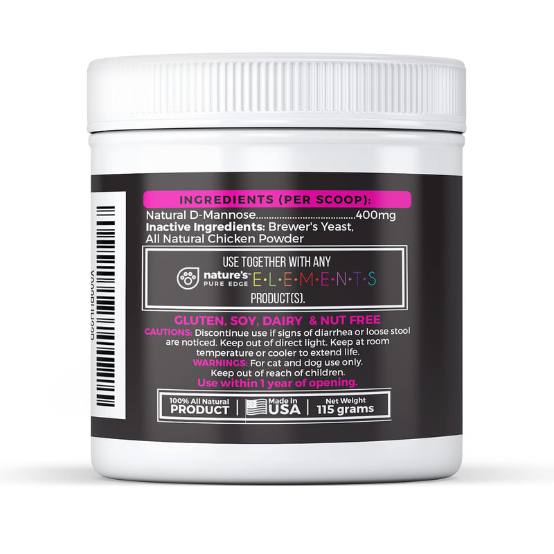 D-Mannose Supplement with Real Chicken for Dogs and Cats. Use for Immediate and Preventative Treatment of Bladder and Urinary Tract Infections UTIs. Stop Kidney Stones. Extra Strength 115 Grams. - PawsPlanet Australia