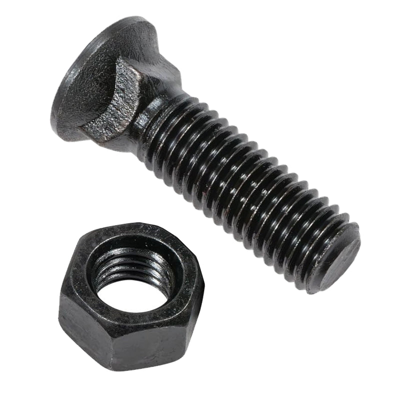 (3 Pack) Blades Cutting Edge Plow Bolts & Nuts 5/8"-11 x 2-1/4" Snow Plow Blade Grader Blade Loader Blade for Snow Plow Construction Machinery Black