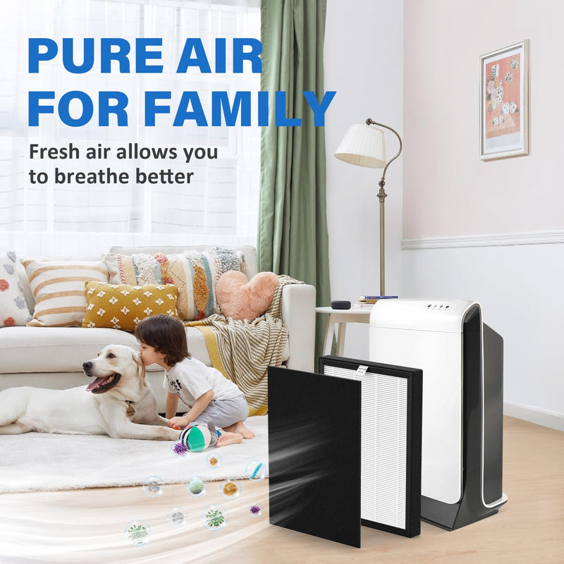 ProHEPA 9000 Replacement Filter Sets for VEVA ProHEPA 9000 Air Puri-fier, Including 3 HEPA Filters & 6 Carbon Filters 3 Sets