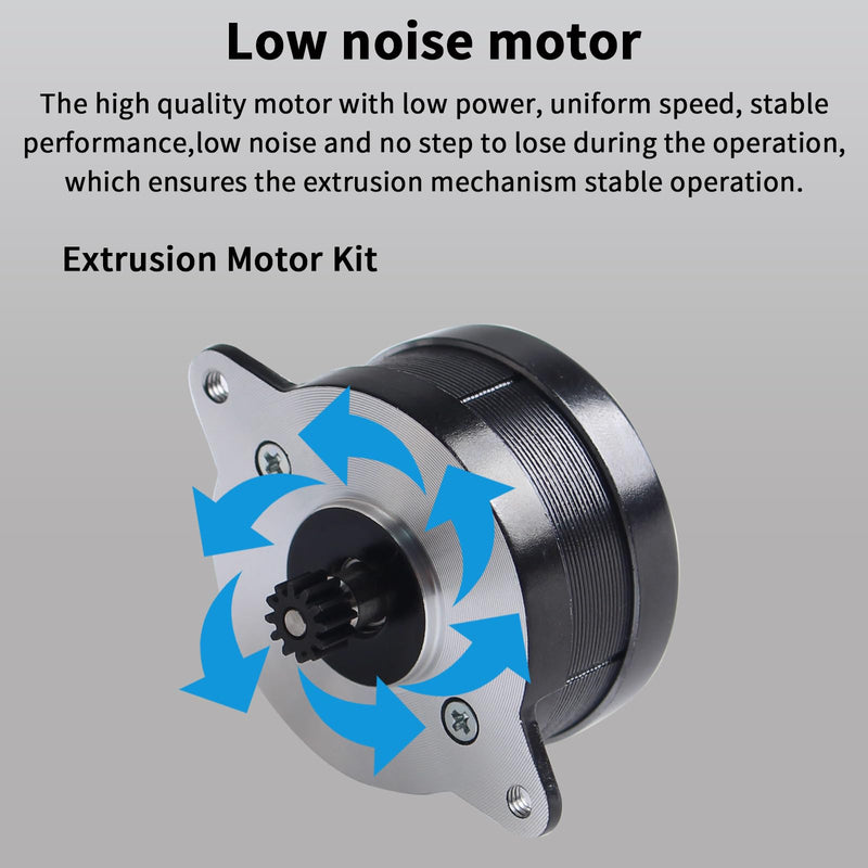 FYSETC Crealty K1 Max Extruder Motor - Original 36mm Pancake Stepper Motor Replacement: 1.8 Degree 12 Tooth Gear Circular Stepping Motor for K1 Hotend Direct Drive Extrusion Kit 3D Printer Parts