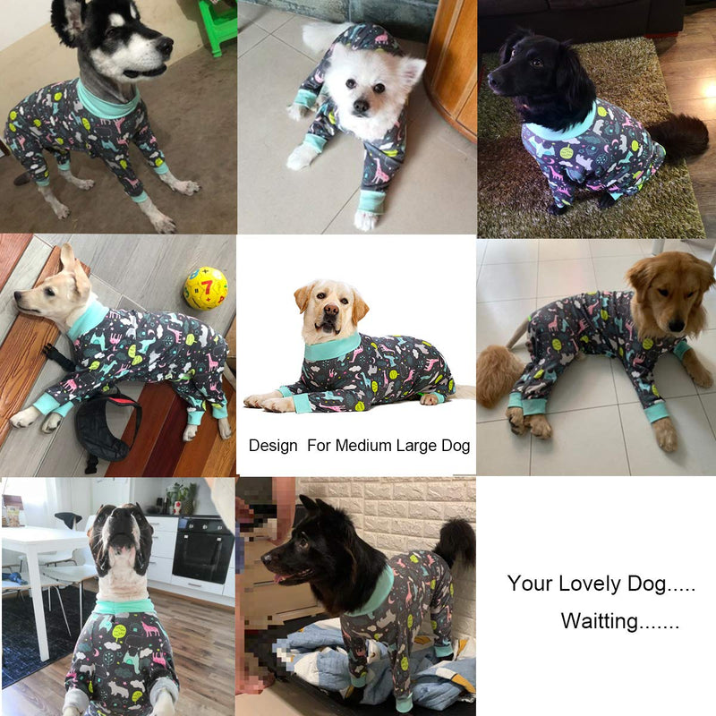 Surgery Recovery Suit Female Male for Dogs After Surgery Medium Large Dogs Onesie,Lightweight Dog Recovery Suit for Shedding Prevent Licking Surgical Wound,Dog Pajamas Pjs,Full Belly 30 (Chest 29.92 in | Backlength 19.69 in) Dark gray - PawsPlanet Australia
