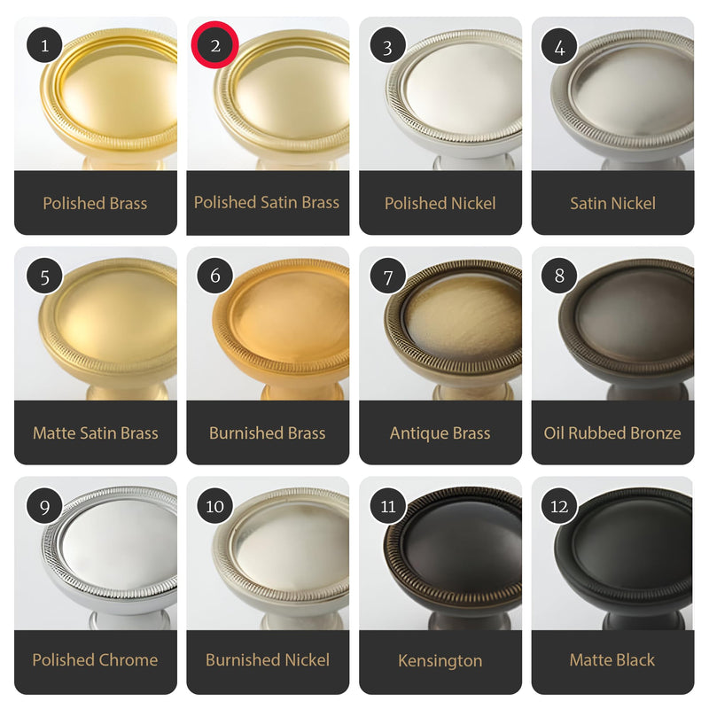 Premium Polished Satin Brass Door Handles for 1 3/8" - 2" Compatible Doors – Soft Gold Handles Interior with Lock - Easy Installation, Reversible, Button Lock (Privacy Lock)- Designed by Architects Privacy (Locking)