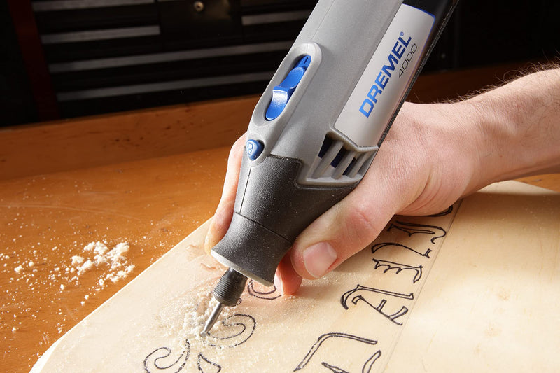 Dremel 709-02 110-Piece All-Purpose Rotary Tool Accessory Kit- Includes a Carving Bit, Sanding Drums, Grinding Stones, Cutting Discs, and a Storage Case, Gray 110-Pieces