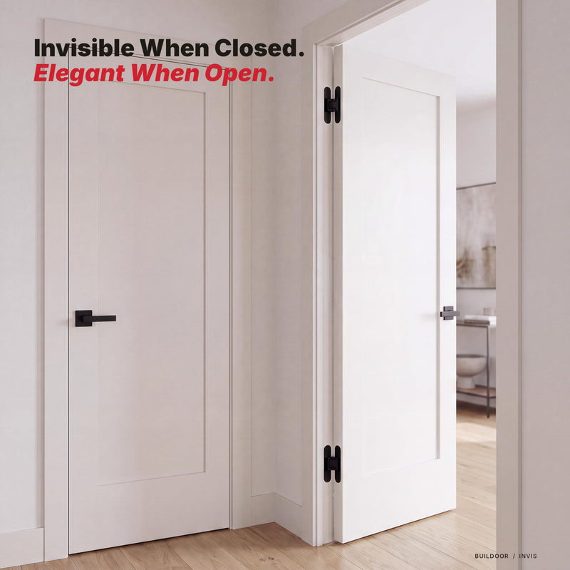 INVIS G60 Hidden Door Hinge, Concealed, Invisible (Matte Black) Matte Black