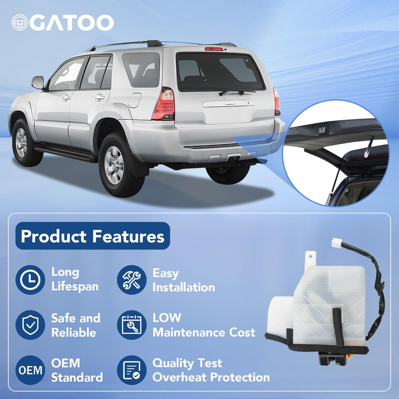 Trunk Latch Tailgate Lock Rear Gate Hatch Fit for 4.0L 4.7L Toyota 4Runner 2003 2004 2005 2006 2007 2008 2009 Liftgate Door Actuator Back Assembly Motor, Replace# 69110-35060 69110-35062 69110-35090
