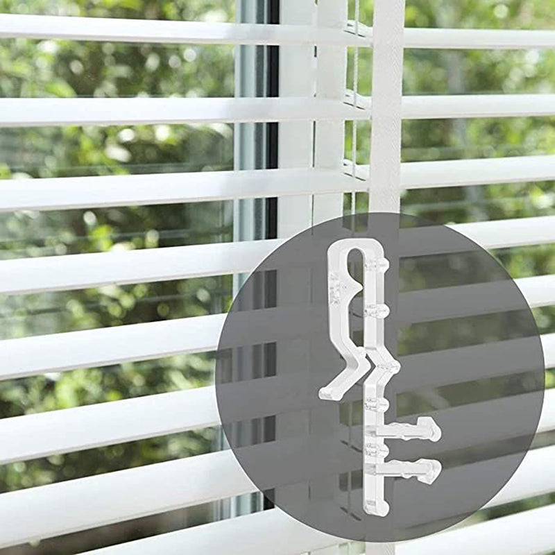 12pcs 2-1/8 inch Valance Clips for Blinds, Hidden Channel Valance Clips, Clear Plastic Valance Clips for The Valance with a Groove in The Back, Blind Cover Clips