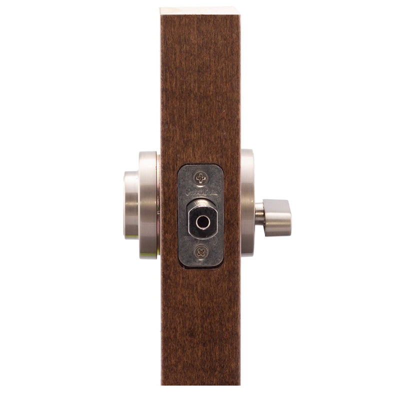 Copper Creek DBR2410SS Contemporary Single Cylinder Deadbolt, Round, Satin Stainless, Key Lock