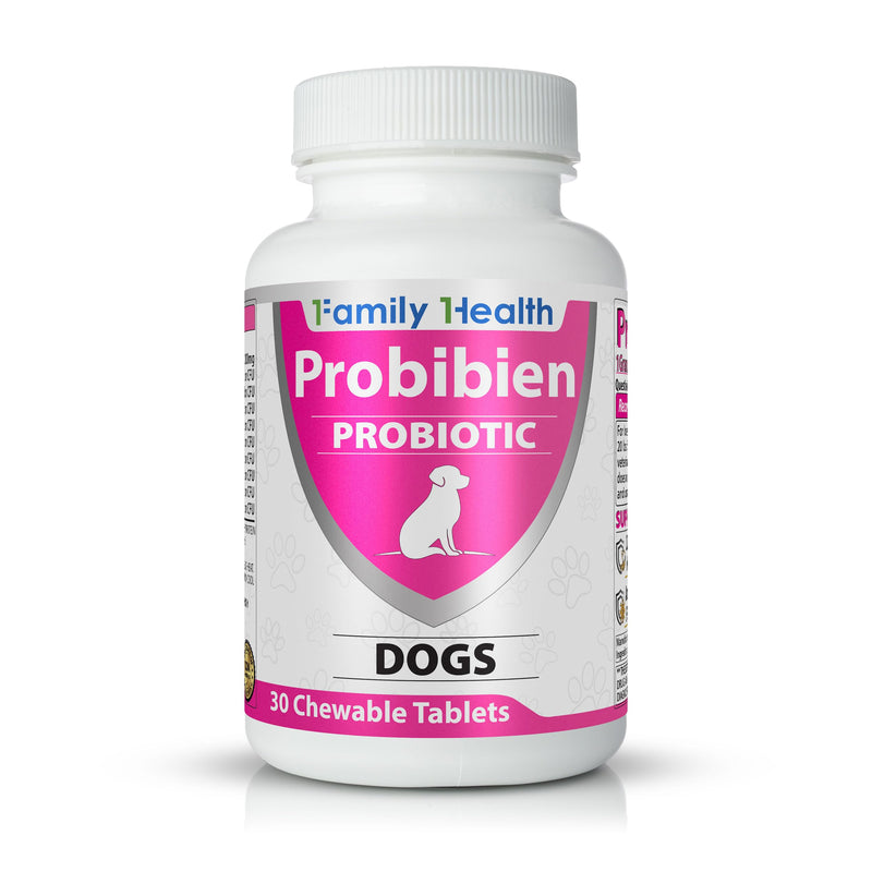 Probiotic for Dogs, 18 Billion CFUs +1 Gram of Fiber - 9 Native Gut Strains, Probiotic and Prebiotic Veterinary Supplement, Chew Tablets for Diarrhea, Gut Health and Immune Health.