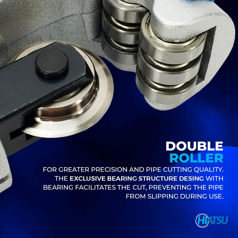 CTH-114 Professional Tube Cutter 3/16" 1/4" 3/8" 1/2" 5/8" 3/4" 7/8" 1" 1-1/4" Premium, Fast Clean Cut Tool for Copper, Brass, Aluminum, PVC, Plastic Pipes, Refrigeration CTH-114 Professional Tube Cutter