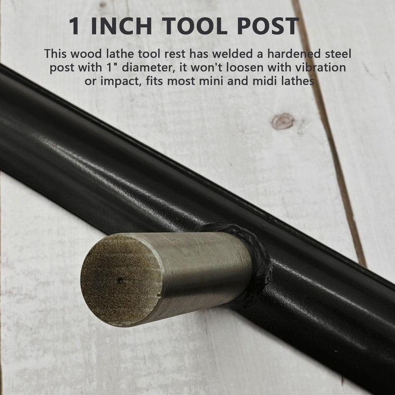 6 Inch Lathe Tool Rest 1 Inch Post Stainless Steel Tool Rest for Wood Lathe, Wood Lathe Tools Rest 6 inch Length-1 inch Post