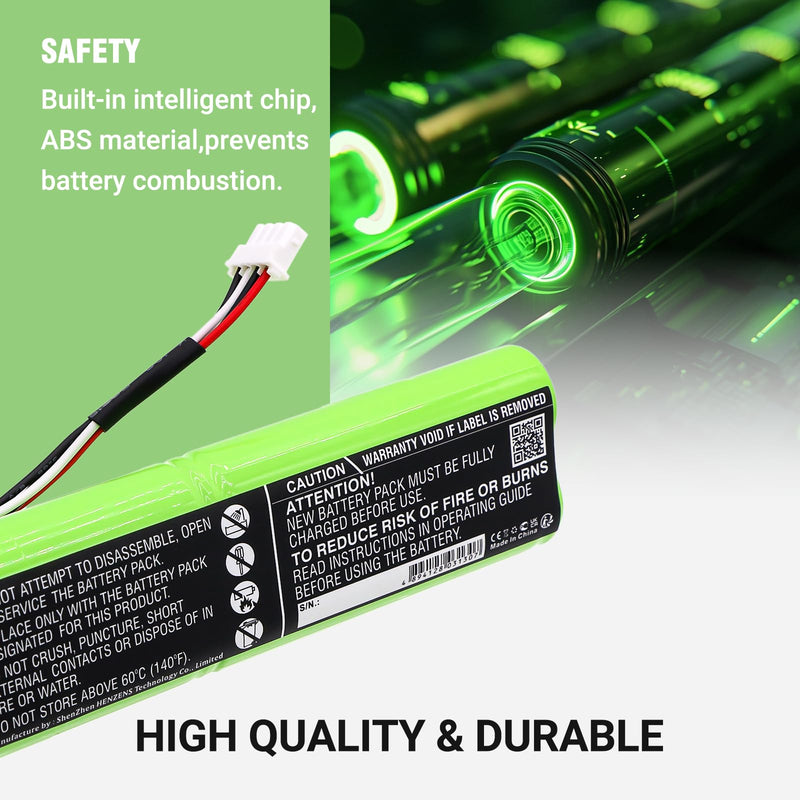 Cameron Sino 3600mAh Replacement Battery for Fluke BP190, B11432 and 677390, 190M Medical OscilloscopeScope, Analyzers 433, Analyzers 434, Analyzers 435, 192, 192B, 196, 196B, 196C, 199, 199B, 199C