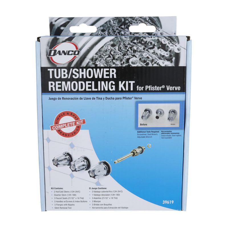 Danco 3-Handle Trim Kit for Price Pfister Verve, Chrome (39619)