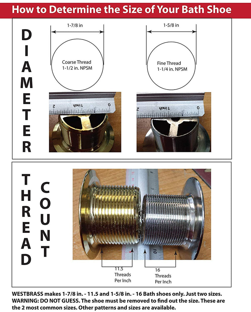 Westbrass Twist & Close Tub Trim Set with One-Hole Overflow Faceplate, Polished Brass, D94-01