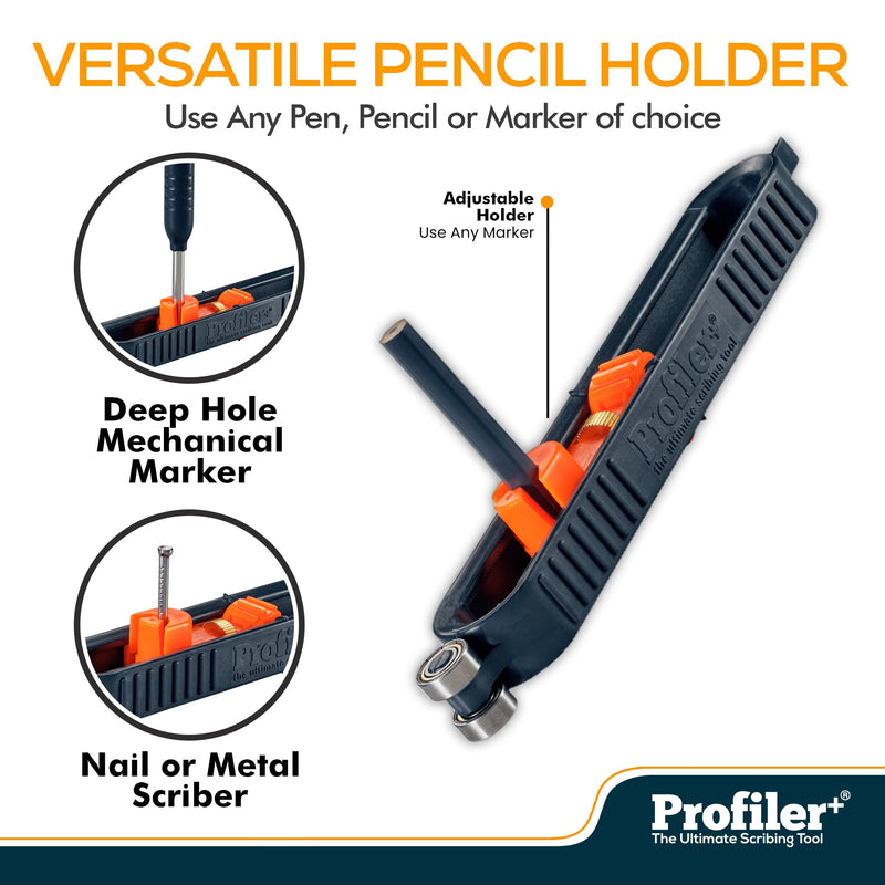 Multifunction Scribing Tool, Transfer the Outline of Any Surface onto Any Material, Precision Measuring Tool, Contour Gauge, Compass Scriber, Carpenter, Construction, Woodworking Scribe Tool