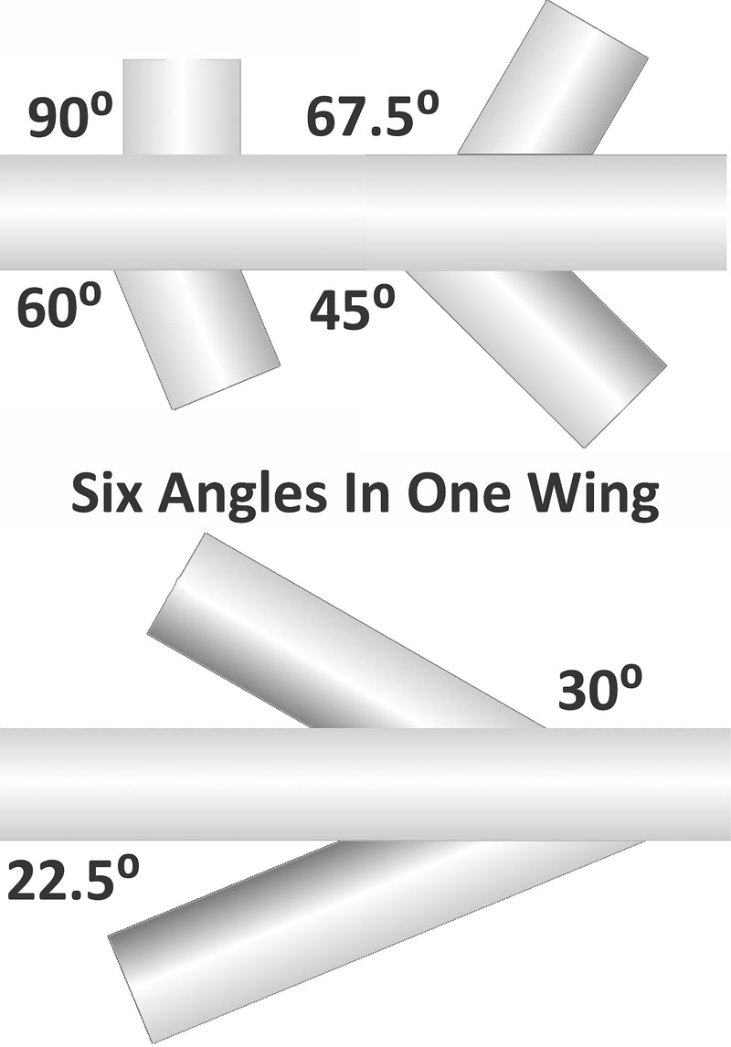 1.25" Coping Wing Master: Ultimate Pipefitter and Welding Tool, Precision Pipe Saddle Template, Notcher & Cutting Guide, Ideal for Pipe Fitting - Marking & Coping Pipes from 22.5 to 90 Degrees 2. Wing ID 1 1/4"