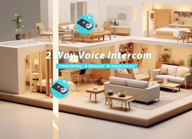 2 Way Voice Intercom, Intercom Unit, Waterproof Wireless Intercomunicador, Intelligent Power Saving Chip, Intercoms Wireless for Home