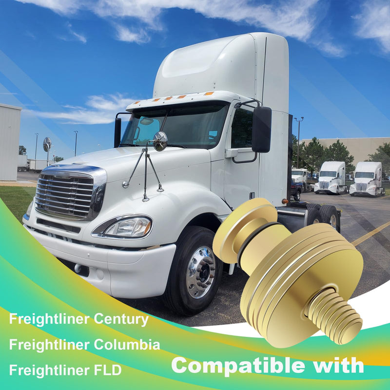 2 PCS Door Latch Striker Bolt Kits，Door Striker Kits Compatible with Freightliner Century Columbia FLD All Years Replace# A1837204000 A18-19877-000