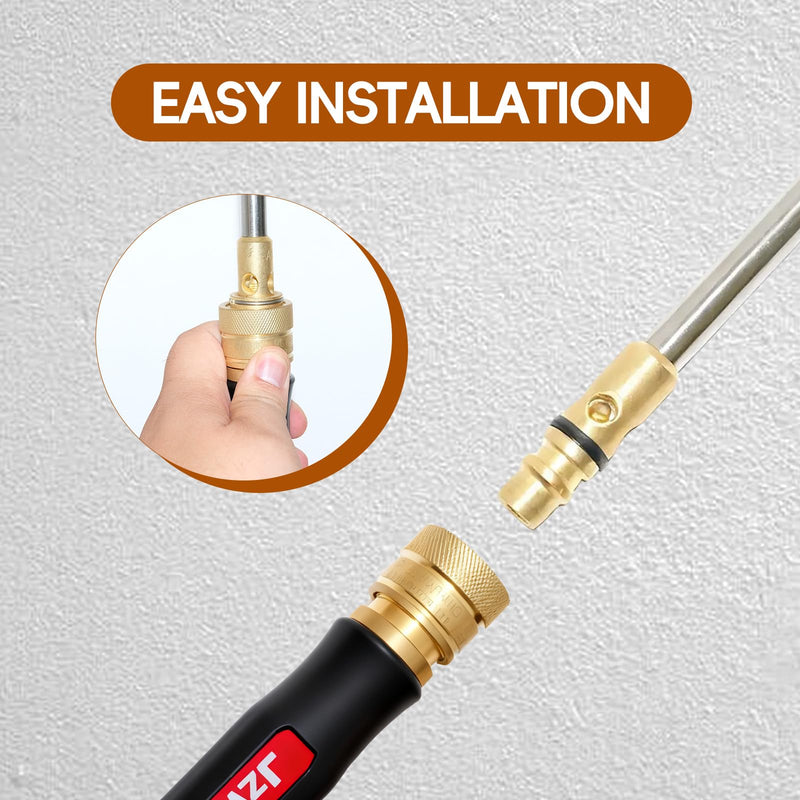 Turbo Torch G-4 Torch Handle with Valves, G-4 Acetylene Handle 0386-0308, Air Acetylene Kit, Swirl Torch Kit for Welding, Brazing, HVAC, Jewelry or Large-diameter Welding