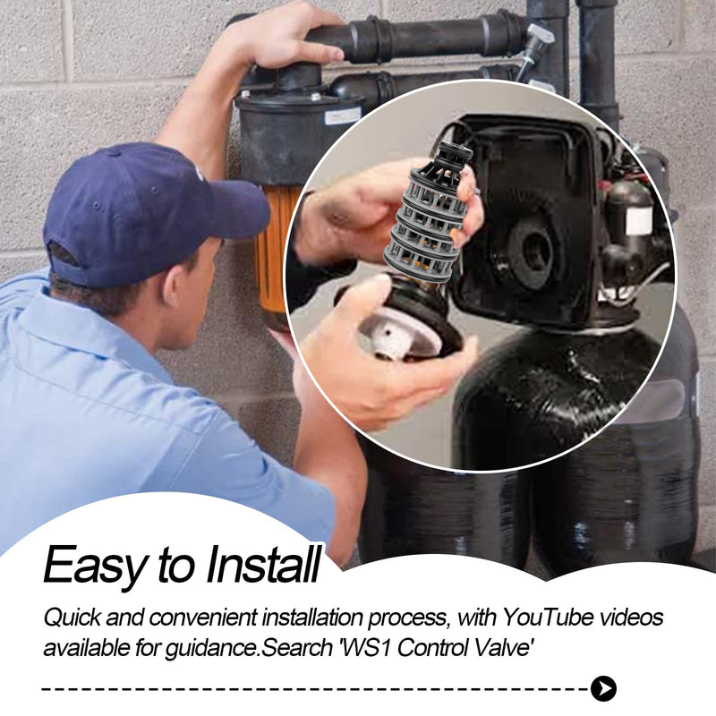 Upgraded Spacer Stack Assembly V3005 compatible with Water Supply Clack WS1 Control Valve Softeners V3005 02 (V3005-02) and Filter Systems