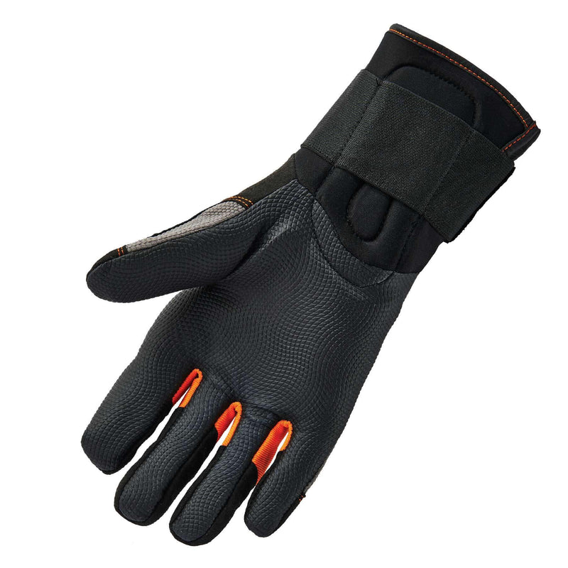 Ergodyne ProFlex 9012 Anti-Vibration Work Gloves, ANSI/ISO Certified, Full Fingered, Wrist Support, Black Small (Pack of 1)