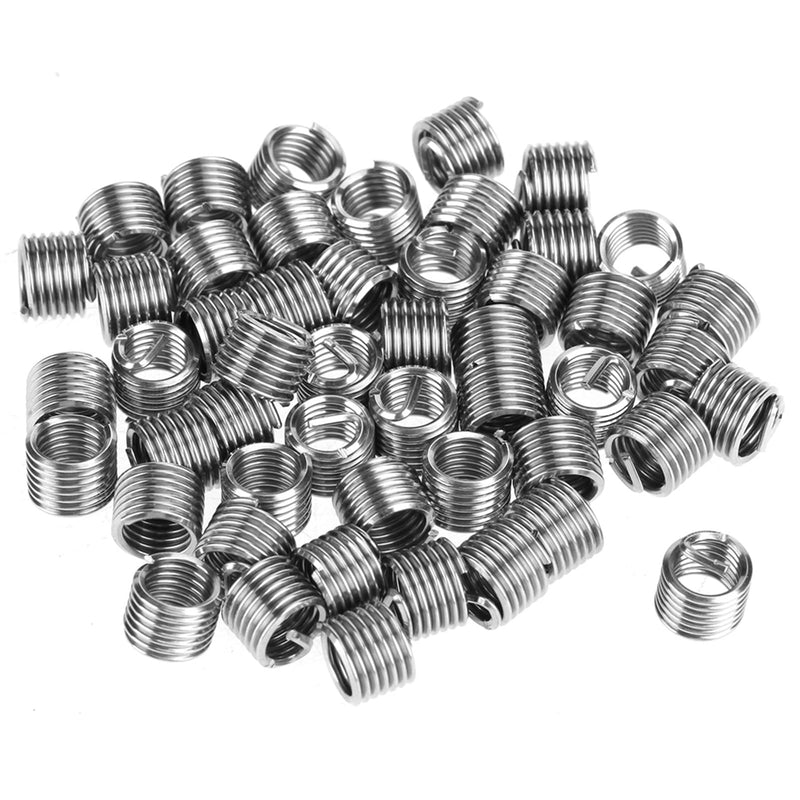 Thread Repair Tool, 54pcs M6 Stainless Steel Wire Thread Insert Combination Tool Set, Thread Repair Kit Helical Coil, Metric Inserts Kits