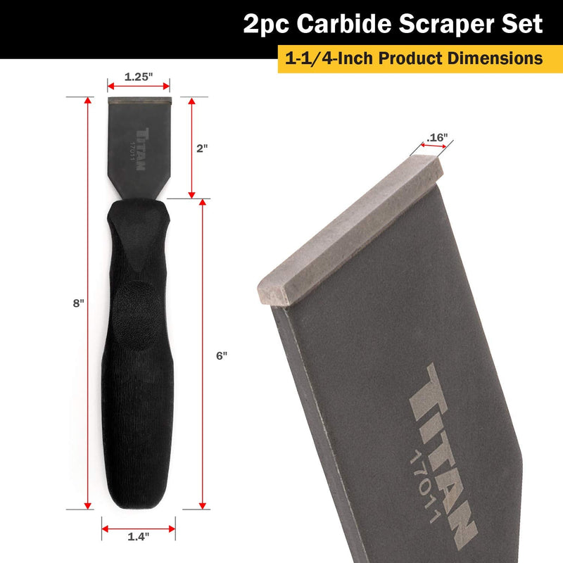 Titan 17016 2-Piece Carbide Scraper Set 2-Piece Set