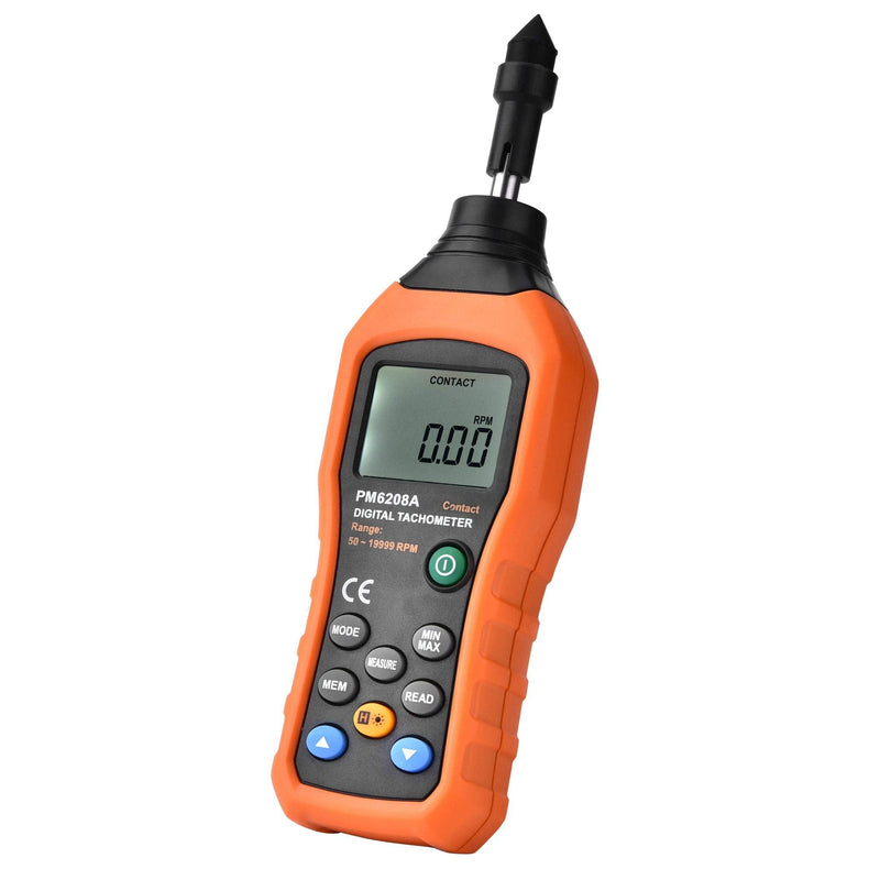 PM6208A -Type Digital Tachometer Meter Motor Speed Gauge Tester