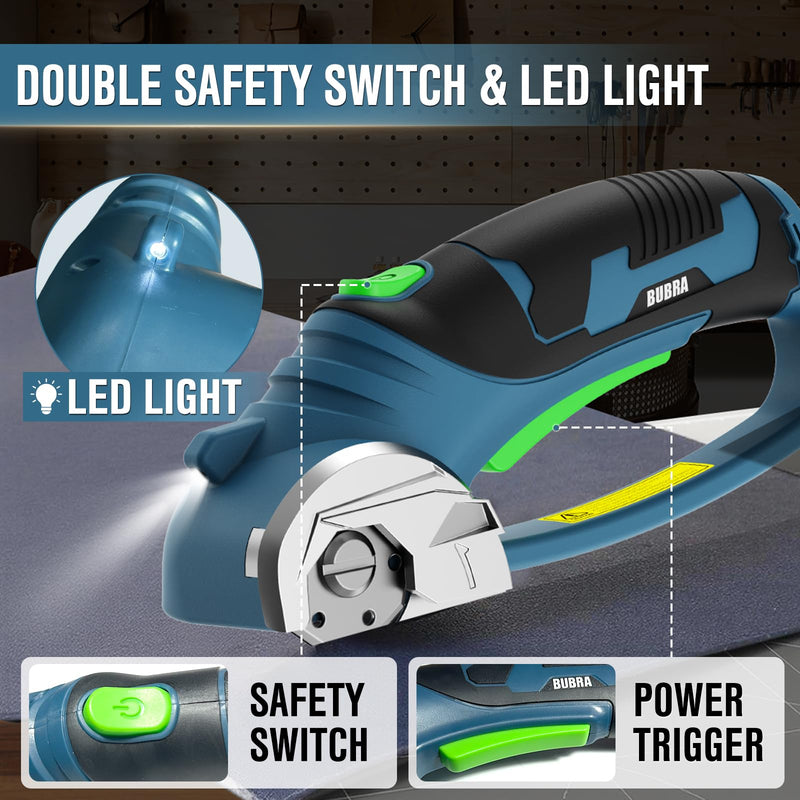 Cordless Electric Scissors for Cardboard Cutter with 4 SK5 Blades