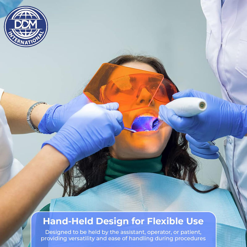 Dental Hand-Held Shield - 9.45 x 5.03 x 0.20 Polypropylene Light Protection Eye/Face Protector Plate Board - Dental Curing Light Shield