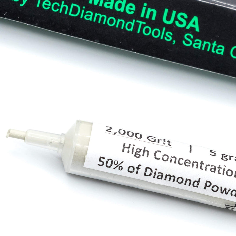 TechDiamondTools Polishing Diamond Compound Kit of 5 x 5 Grams Sharpening Lapping and Finishing Diamond Pastes