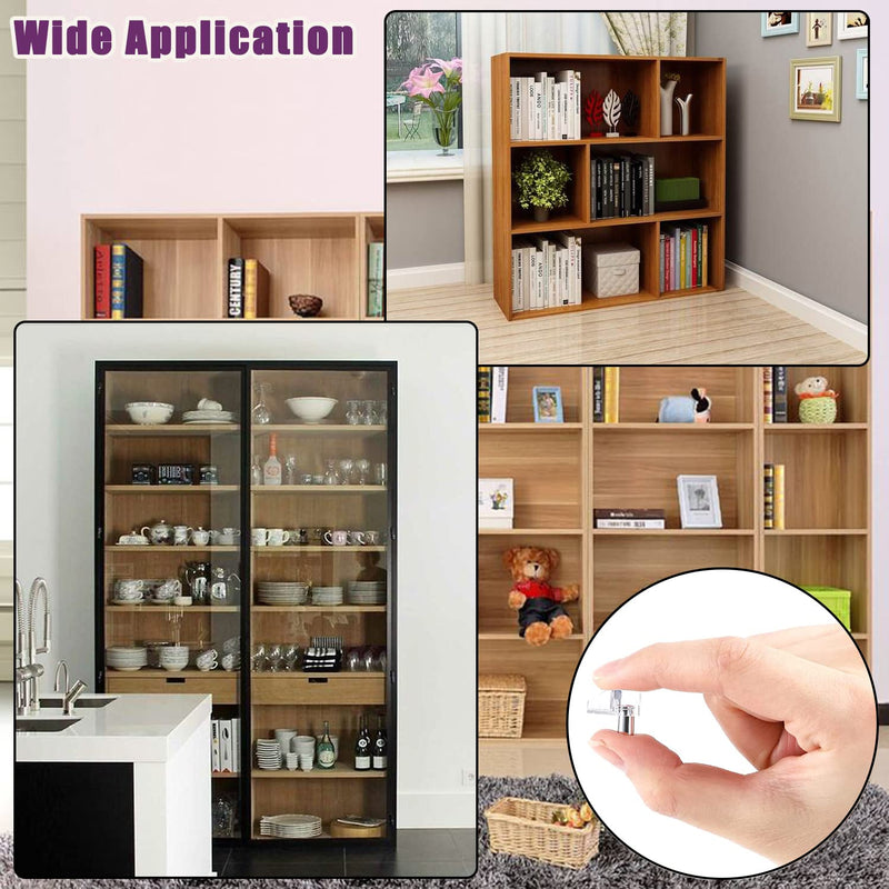 5 Millimeters Shelf Support Peg，Support Cabinet Shelf Pins，Clear Plastic Replacement Peg Cabinet Shelf Supports Pins for Kitchen Furniture Book Shelves Shelf Holder Locking Pins (20 Pieces) 5mm 20 Pieces