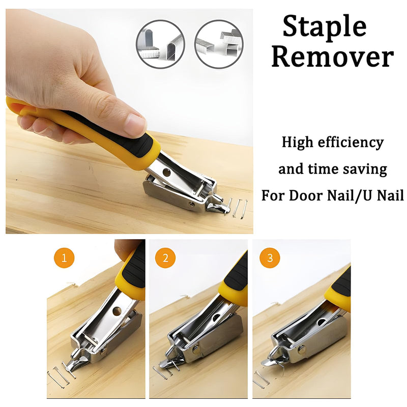 4pcs Upholstery Staple Remover Tool,Nail Remover Tool With Nail Puller Pliers Tack Puller, Staple Remover,Staple Puller Remove Nails From Furniture Floor Wall Wooden Case Picture Frame 1
