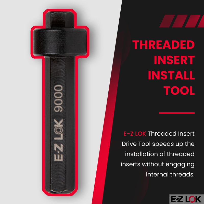 E-Z LOK-9000 Thread Insert Drive Tool For Hex Drive Threaded Inserts Installation Drill Install Tool, 1/4-20 Internal Threads