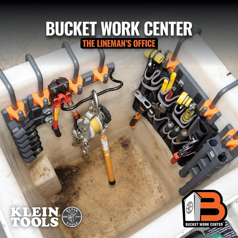 Klein Tools BC311 Lineman S-Hook for Utility Buckets - 2-Inch Lip, Connects to All Bucket Work Center S-Hook Modules (Pack of 3) Pack of 3