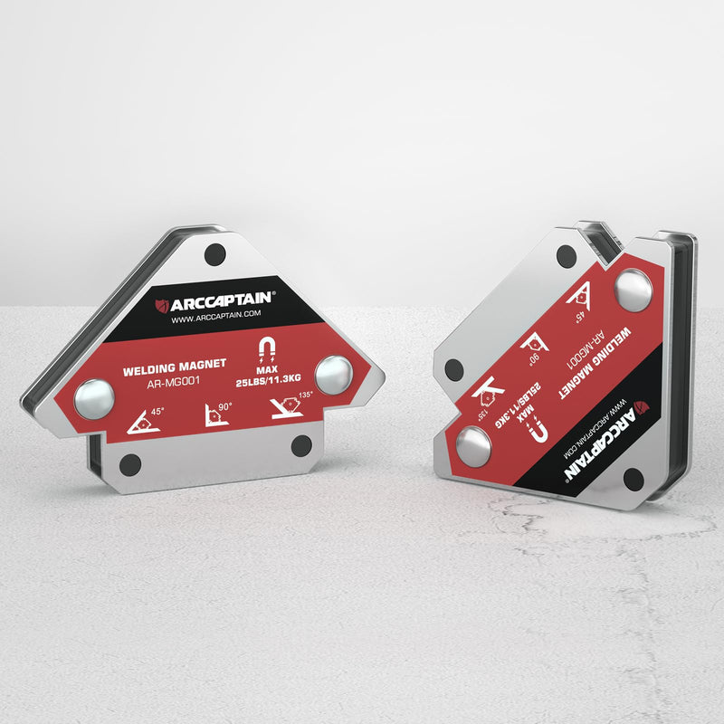 ARCCAPTAIN Welding Magnets 2pcs 25LB Welding Magnet Set, Magnetic Welding Holder, Holding Power Welding Accessories 2pcs 25lbs