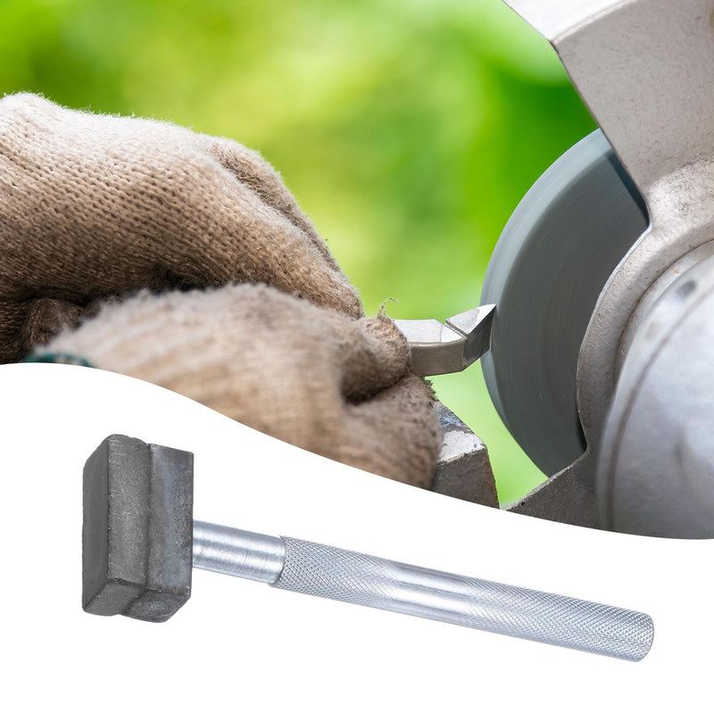 HARFINGTON Grinding Wheel Dresser 80 Grit Sintered Diamond Grinding Wheel Stone Dressing Tool with Flat Diamond Coated Surface for Grinding Truing Deburring Wheels, Brown