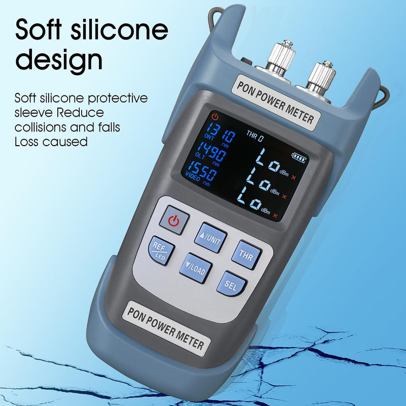 Fiber Optic PON Optical Power Meter A-330A SCAPC FCAPC Interface PON Network Tester 1310nm 1490nm 1550nm Fiber Network Tester PON Optical Power Meter Testing Tool