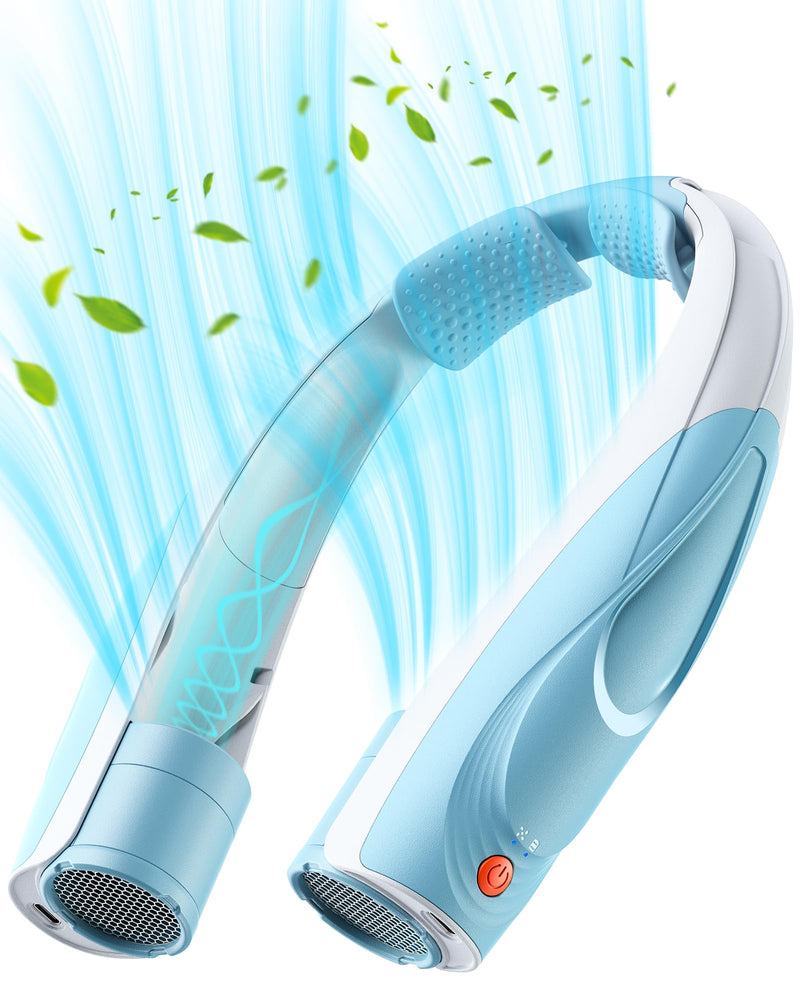 Portable Neck Fan - 6000mAh Rechargeable Personal Fan with 6 Speeds, 360° Cooling Surround Airflow, 20H Long Battery Life Hands-Free Wearable Fan for Outdoor Travel, Office, and Sports