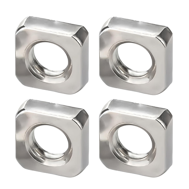 M4 Square Nuts, Machine Screw Nuts, 304 Stainless Steel, Metric, 120Pcs M4