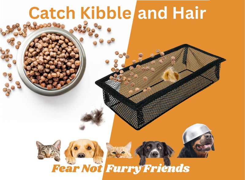 SEAL360 Floor Vent Screen Net, Air Vent Filter Mesh Catches Toys Snacks Pet Hair and Pet Food, Keeps Bugs Out, Patent Pending, 4”x10” (3-Pack) 4"x10" Floor