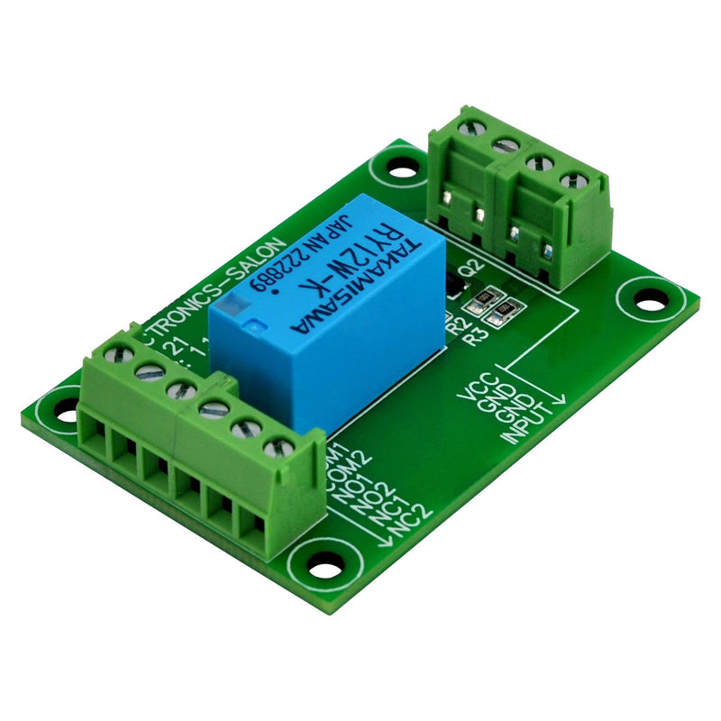 ELECTRONICS-SALON DPDT Signal Relay Module, 12Vdc, RY12W-K Relay. Has Assembled. DC 12V