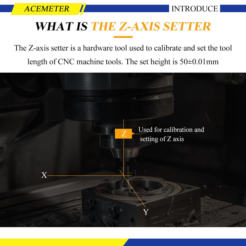 Electronic Z Axis Zero Setter,Digital Height Pre-Setter,Z Axis Pre Setting Device Positioning Tool,CNC Machining Center Blade Adjuster,for CNC Lathe,Milling Machine,Drilling Machine