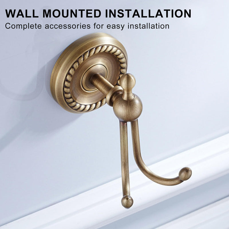 Antique Bronze Robe Hooks for Bathroom Towel Hook Storage Hook Wall Mounted