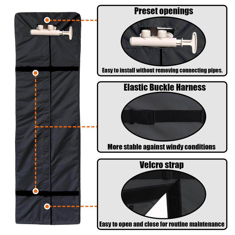 Water Softener Cover, Compatible with Kenmore 350&420 Water Softener System Black