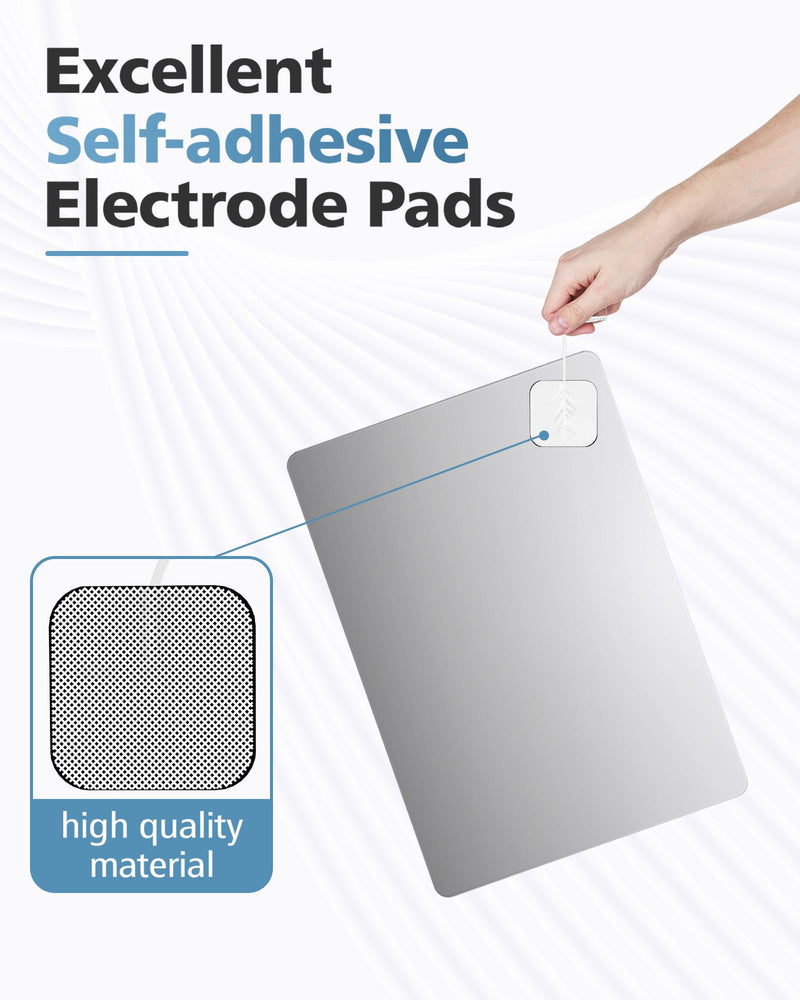 TENS Unit Replacement Pads 40PCS Value Pack, BHK-TENS Reusable Latex-Free Electrodes Pads Compatible with AUVON TENS, TENS 7000 Unit, Neocarbon TENS, Comfytemp TENS, Etekcity TENS, TENKER TENS(White) 40pcs White