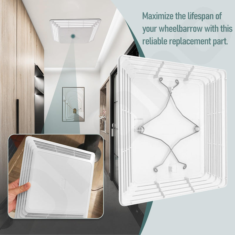 S97013576 Bathroom Fan Cover Grille - by Ohoho - Compatible with Broan NuTone Bathroom Fan 676 684 684NT 2684F 576 (Pack of 2) 10-5/8-Inch by 11-1/8-Inch (Pack of 2)