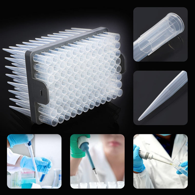 FOUR E'S SCIENTIFIC 100uL-1000uL Pipettes with 1mL Pipette Tips 96pcs