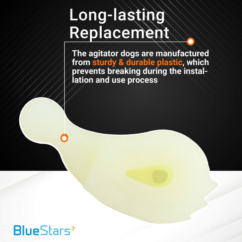 BlueStars 4 Packs 80040 Washer Agitator Dogs - Heavy Duty - Compatible with Whirlpool & Kenmore Washers - Replaces 285612 285770 3366877 387091 80040VP 4-Pack - NewNest Australia